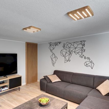 LED Плафон NEELE 5xLED/3.9W/230V oak - FSC сертифициран