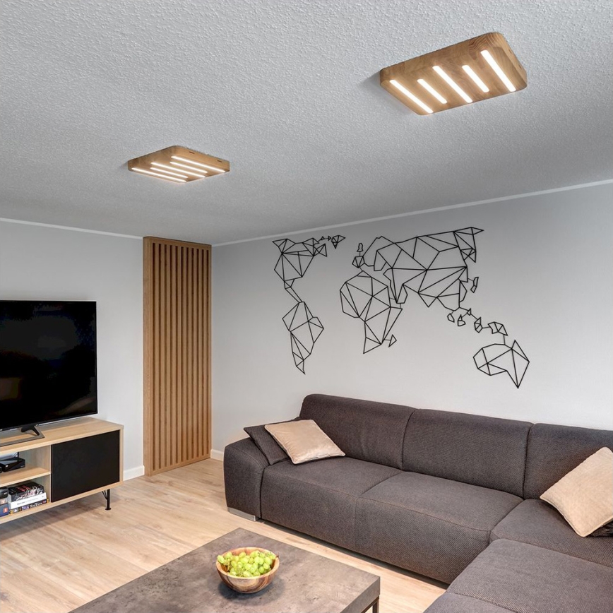 LED Плафон NEELE 5xLED/3.9W/230V oak - FSC сертифициран
