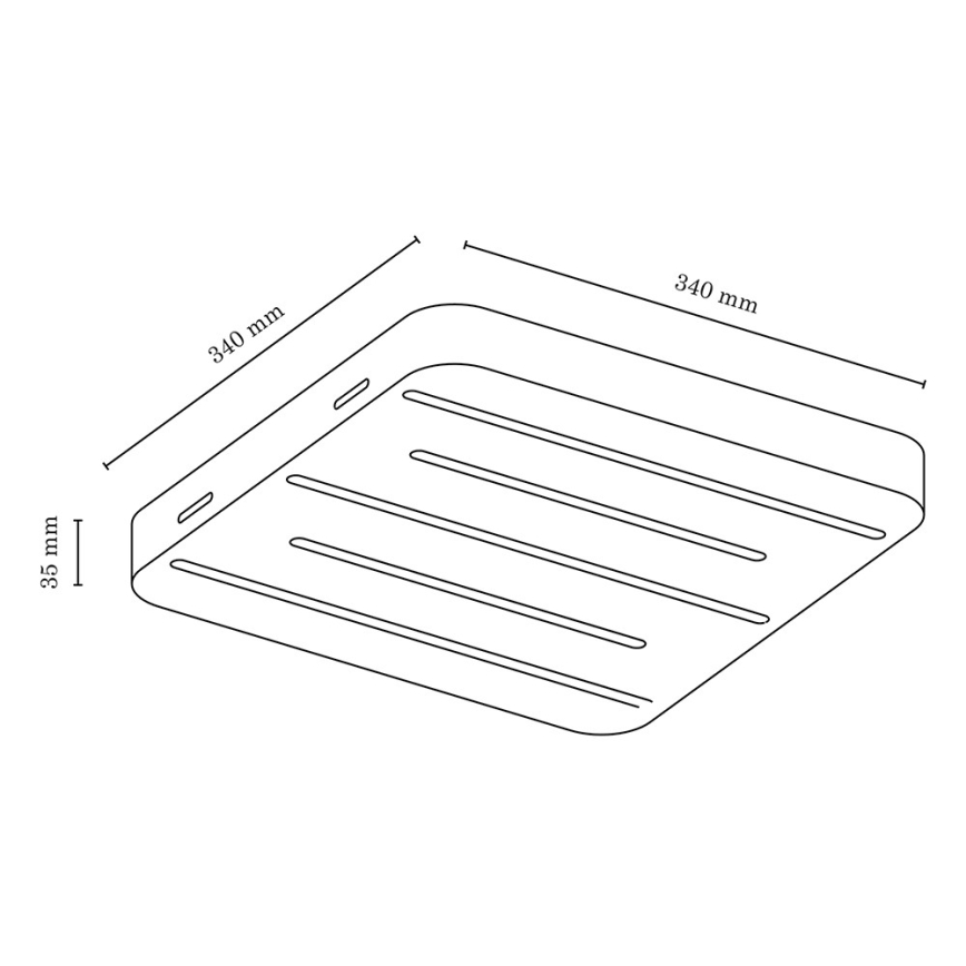 LED Плафон NEELE 5xLED/3.9W/230V oak - FSC сертифициран