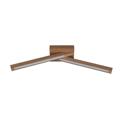LED Полилей за повърхностен монтаж LINUS 2xLED/4.5W/230V матов дъб - FSC сертифициран
