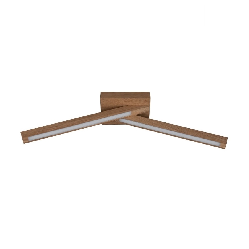 LED Полилей за повърхностен монтаж LINUS 2xLED/4.5W/230V матов дъб - FSC сертифициран