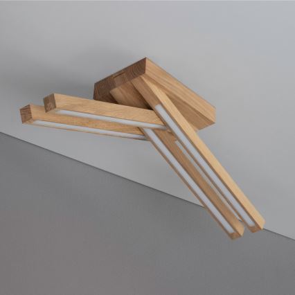 LED повърхностно монтиран полилей LINUS 4xLED/4,5W/230V матов дъб