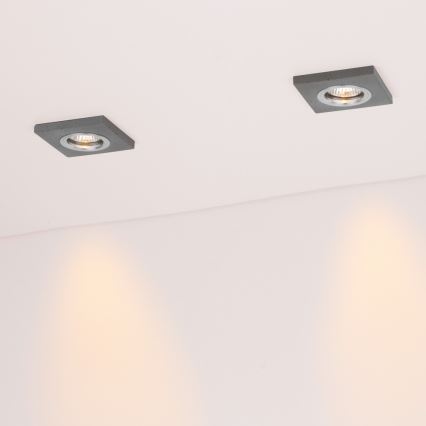 К-кт 3x LED Лампа за окачен таван VITAR 1xGU10/5W/230V CRI 90 бетон – FSC сертифицирано