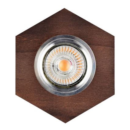 LED Лампа за окачен таван VITAR 1xGU10/5W/230V CRI 90 бук – FSC сертифицирано