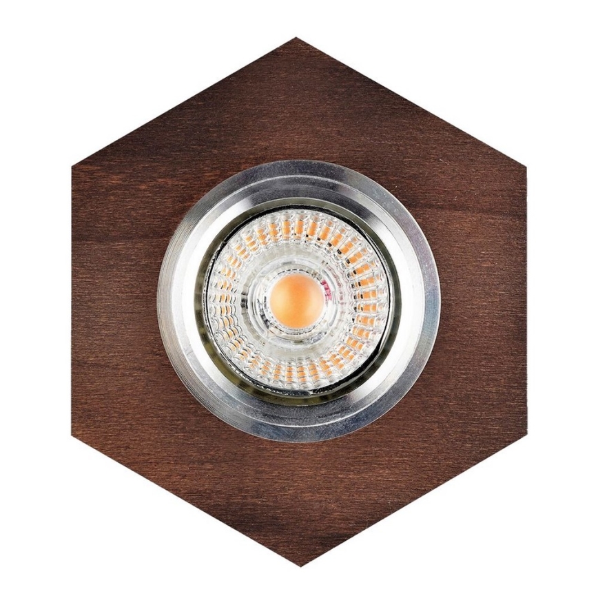 LED Лампа за окачен таван VITAR 1xGU10/5W/230V CRI 90 бук – FSC сертифицирано