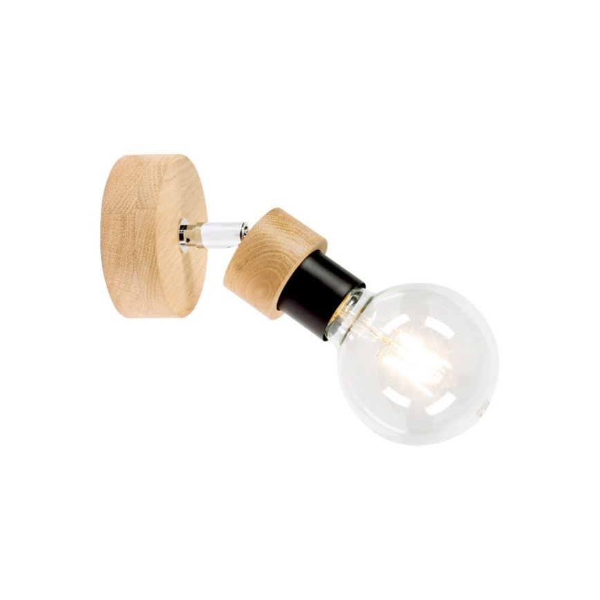 Стенно точково осветително тяло MARJOLAINE 1xE27/25W/230V дъб