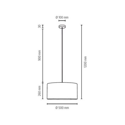 Пендел SCARLETT 1xE27/60W/230V - FSC сертифициран