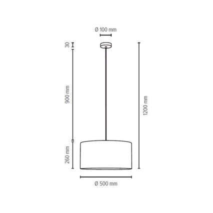 Пендел SCARLETT 1xE27/60W/230V - FSC сертифициран