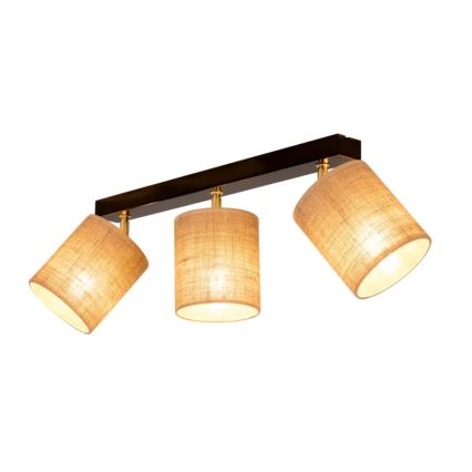 Таванен спот JUTE 3xE27/25W/230V - FSC сертифициран