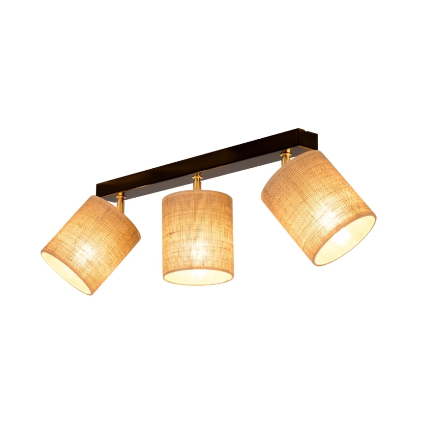 Таванен спот JUTE 3xE27/25W/230V - FSC сертифициран