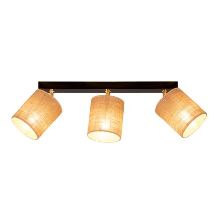 Потолен луничен осветител JUTE 3xE27/25W/230V