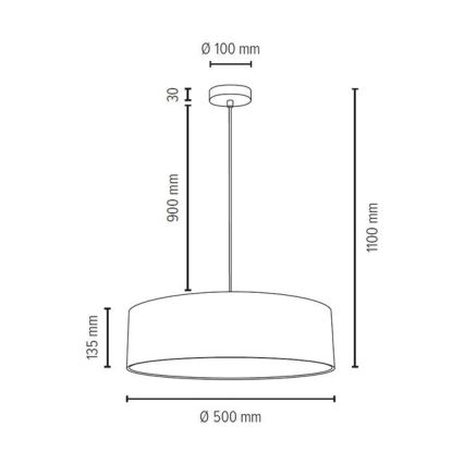 Пендел JOSEFINA 3xE27/25W/230V - FSC сертифициран