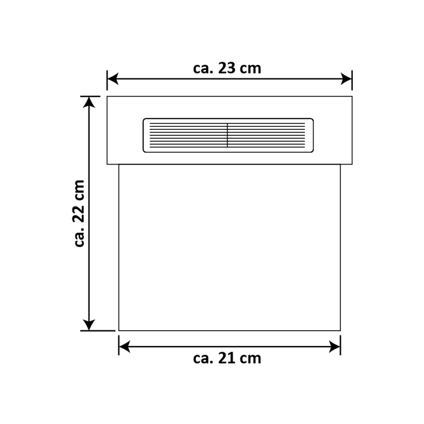 LED Соларен номер на къща LED/2x0,07W/2,4V 1200 mAh IP44