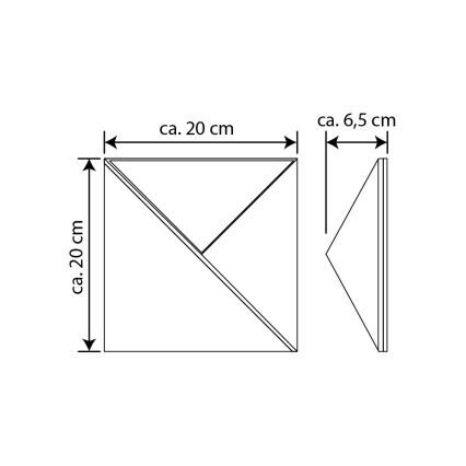 LED Соларен номер на къща LED/3x0,1W/2,4V 1200 mAh IP44
