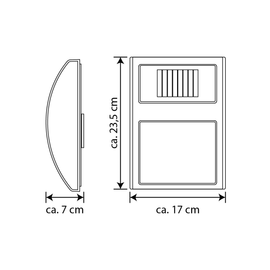LED Соларен номер на къща LED/3x0,1W/2,4V 1200 mAh IP44
