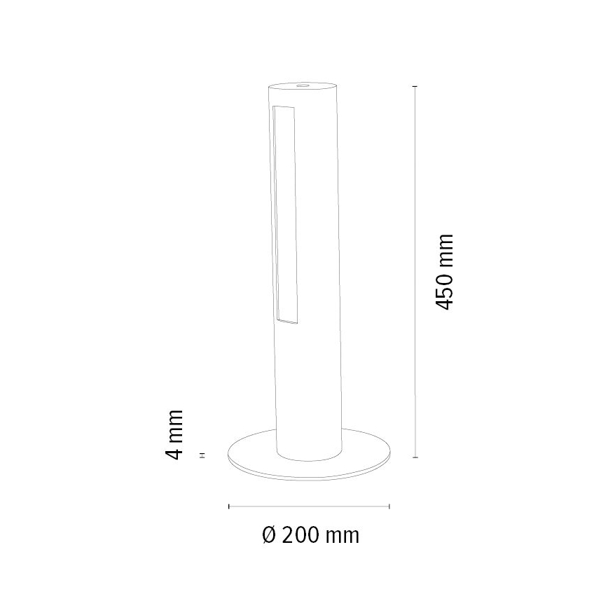 LED Димируема настолна лампа CONOR LED/9W/230V дъб – FSC сертифицирано