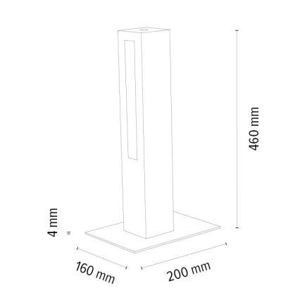 LED Димируема настолна лампа LEON LED/9W/230V дъб – FSC сертифицирано