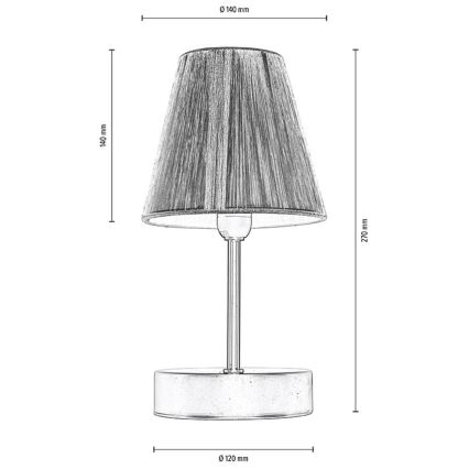 Настолна лампа MILA 1xE14/25W/230V Бреза
