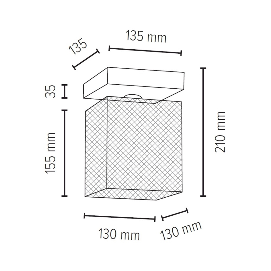 Плафон NORMAN WOOD 1xE27/25W/230V матов дъб
