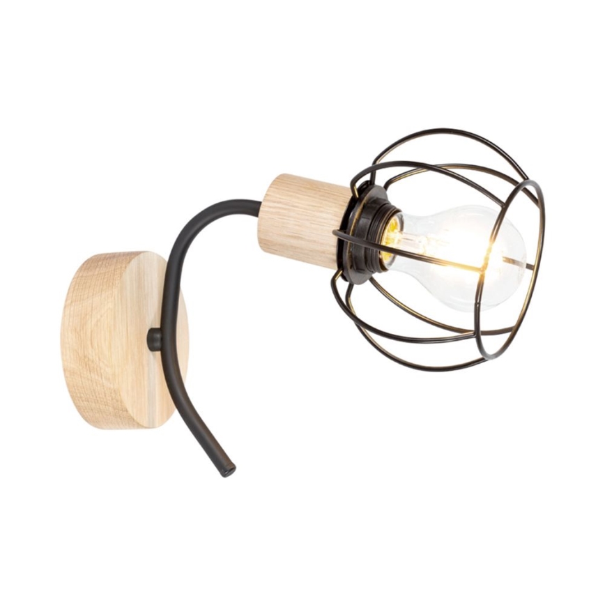 Стенно осветително тяло VIVIANE 1xE27/60W/230V дъб