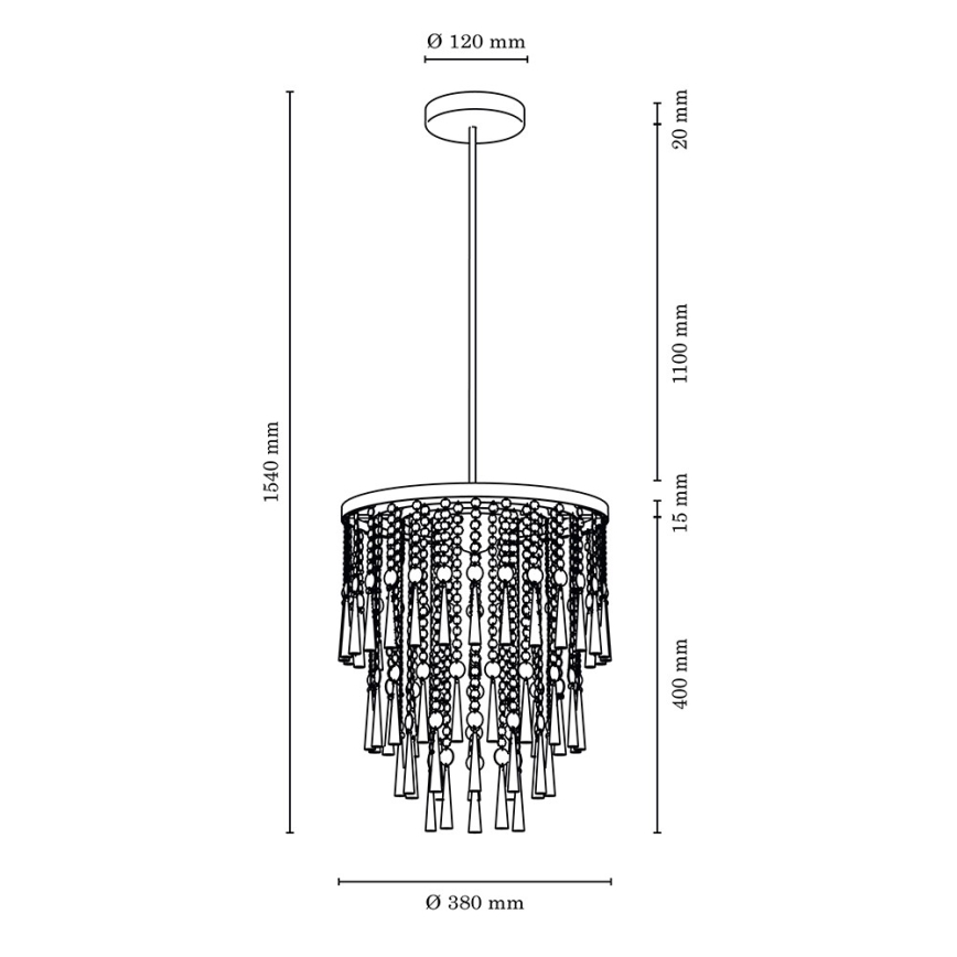 Висящ полилей LUXORIA 6xG9/28W/230V