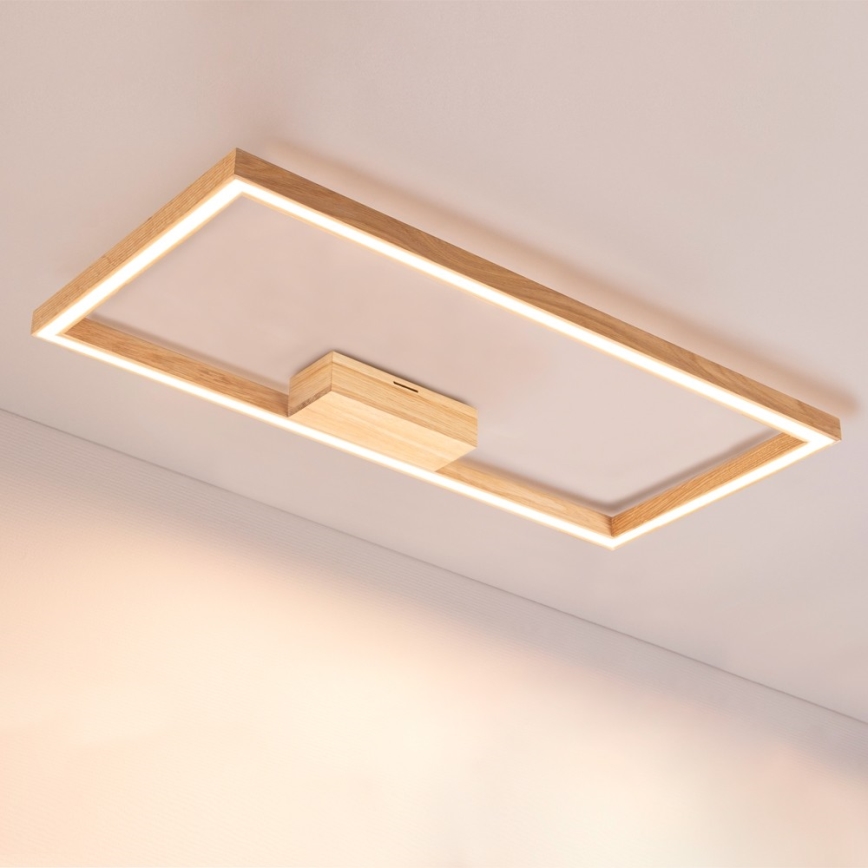 LED Плафон RAMME LED/34W/230V матов дъб - FSC сертифициран