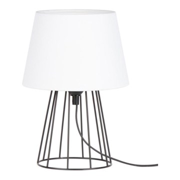 Spot-Light - Настолна лампа MANGOO 1xE27/40W/230V бяла/черна - FSC сертифицирана