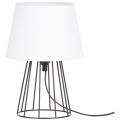 Spot-Light - Настолна лампа MANGOO 1xE27/40W/230V бяла/черна