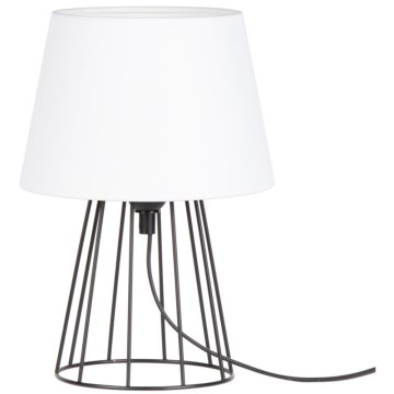 Spot-Light - Настолна лампа MANGOO 1xE27/40W/230V бяла/черна