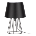 Spot-Light - Настолна лампа MANGOO 1xE27/40W/230V черна - FSC сертифицирана