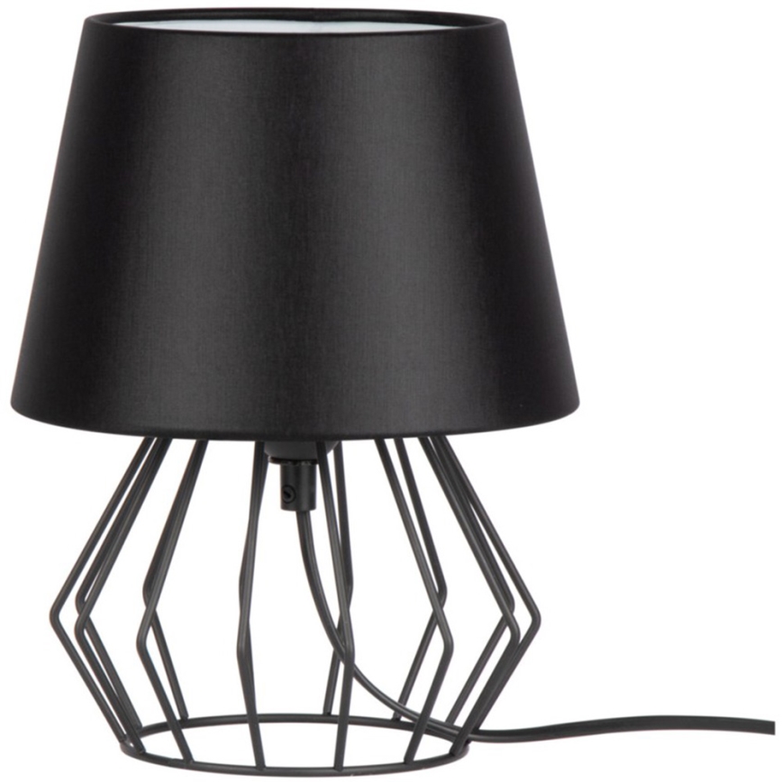 Spot-Light - Настолна лампа MANGOO 1xE27/40W/230V черна - FSC сертифицирана
