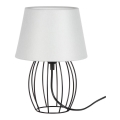 Spot-Light - Настолна лампа MANGOO 1xE27/40W/230V сива/черна - FSC сертифицирана