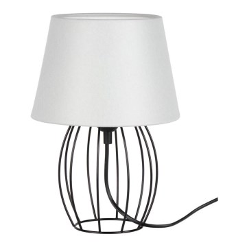 Spot-Light - Настолна лампа MANGOO 1xE27/40W/230V сива/черна - FSC сертифицирана
