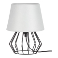 Spot-Light - Настолна лампа MANGOO 1xE27/40W/230V сива/черна - FSC сертифицирана