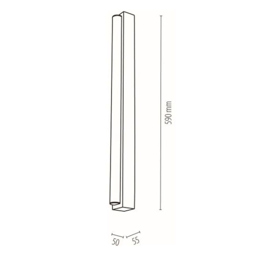 LED осветление за огледало за баня AQUAVIVA LED/9W/230V 59 cm IP44 дъб