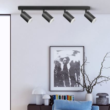 Спот LONDON 4xGU10/10W/230V черен