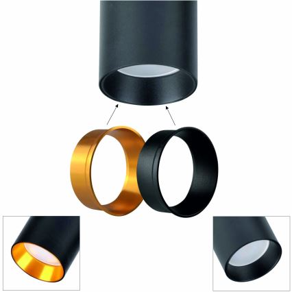 Спот MARIBEL 5xGU10/10W/230V черен