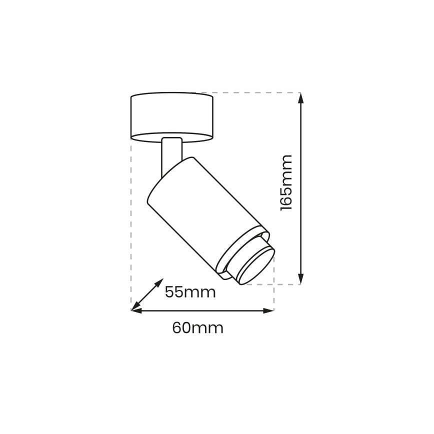 Спот MICA 1xGU10/25W/230V бял
