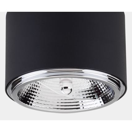 Спот MORIS 1xAR111 GU10/50W/230V черен