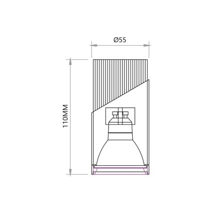 Спот NEO 1xGU10/8W/230V черен/златист
