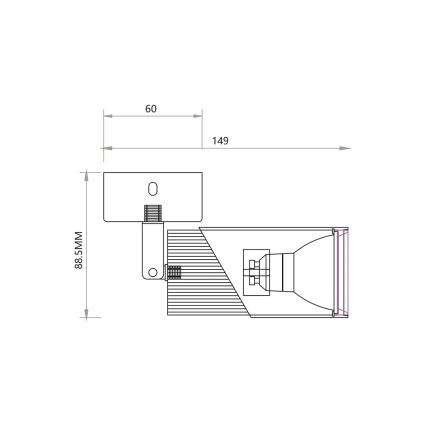 Спот NEO 1xGU10/8W/230V черен/златист