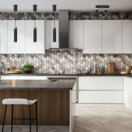 Спот NEO 2xGU10/8W/230V черен/златист