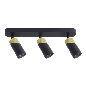 Спот NEO 3xGU10/8W/230V черен/златист
