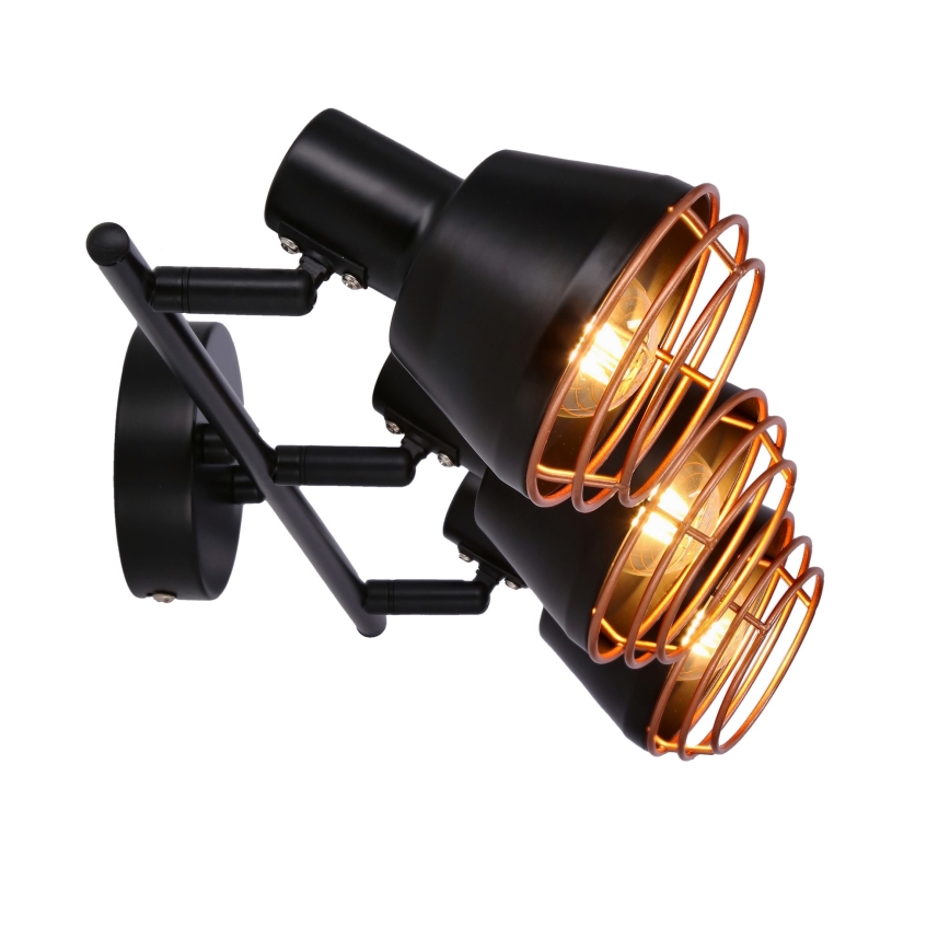 Спот NERIA 3xE14/40W/230V черен/меден