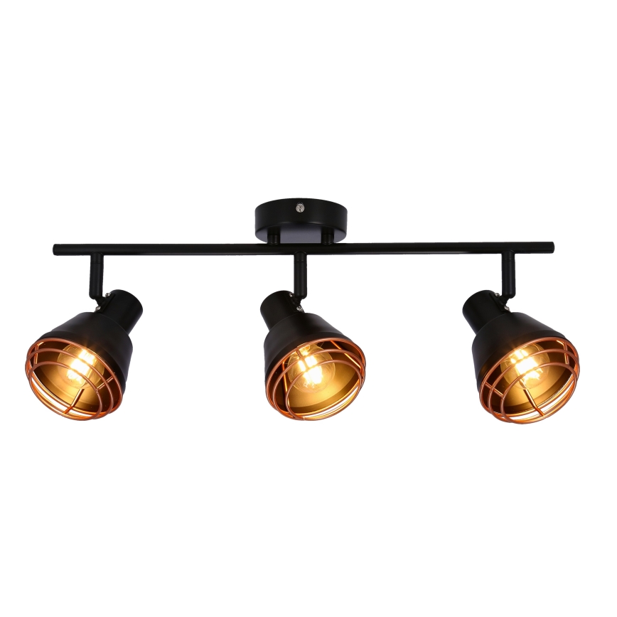 Спот NERIA 3xE14/40W/230V черен/меден