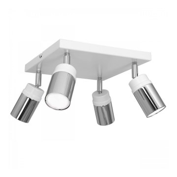 Спот NEST 4xGU10/8W/230V бял/лъскав хром