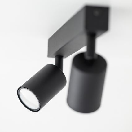 Спот NEX 2xGU10/10W/230V черен