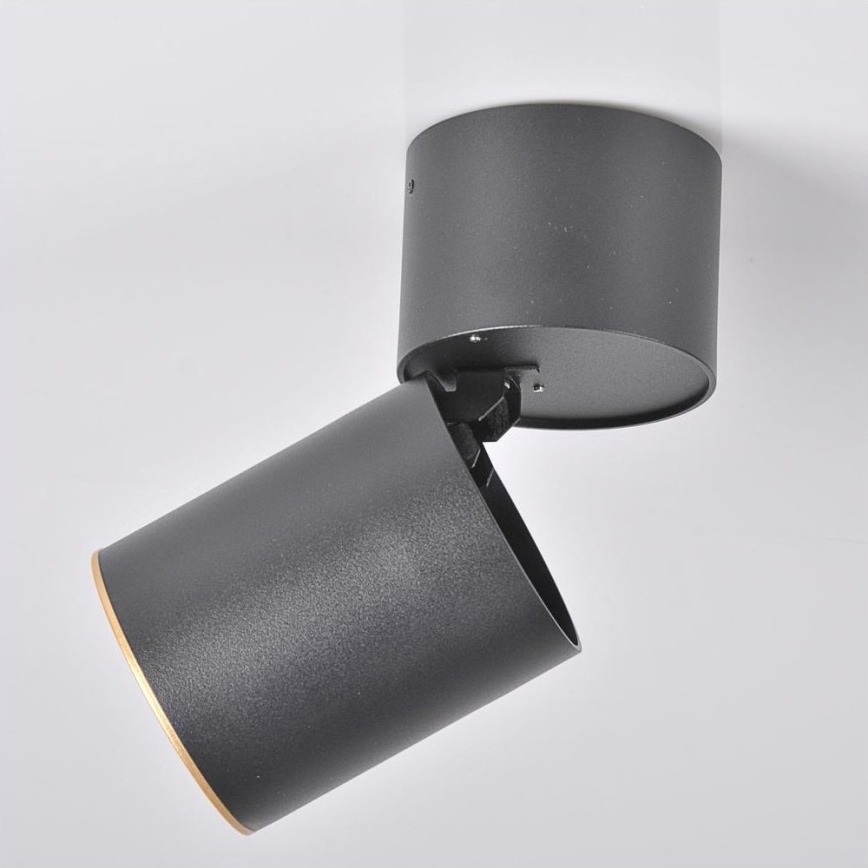 Спот NIXA 1xGU10/10W/230V черен/златист