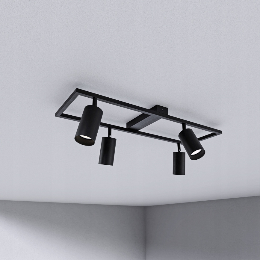 Спот осветително тяло 4xGU10/30W/230V черно