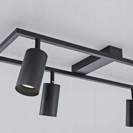 Спот осветително тяло 4xGU10/30W/230V черно